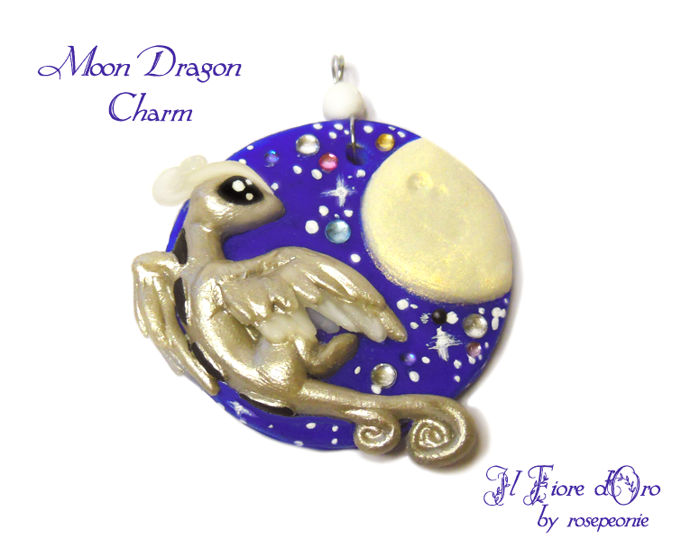 Moon Dragon charm