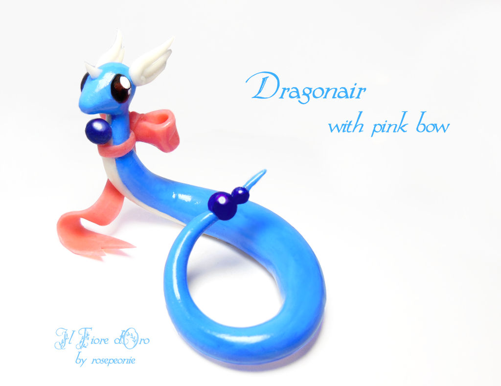 Dragonair with pink bow