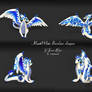 Blue porcelain dragon