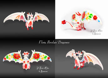 Floria, Painted porcelain dragon