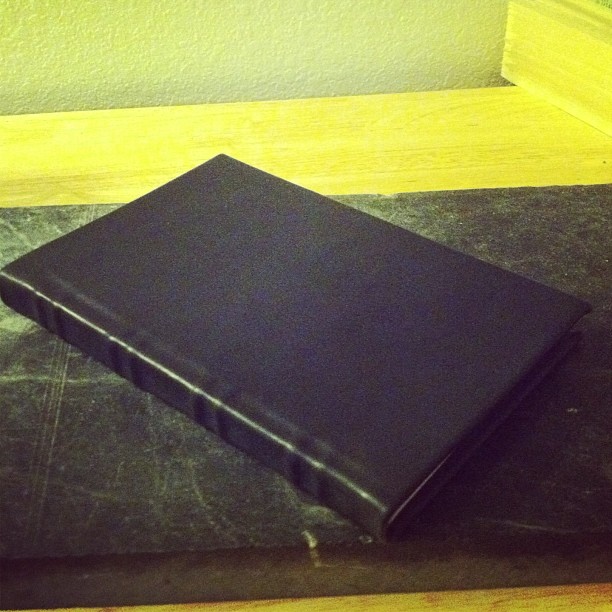 My Second Leather Hand Bound Book