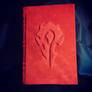 Leather World of Warcraft Horde hand made book