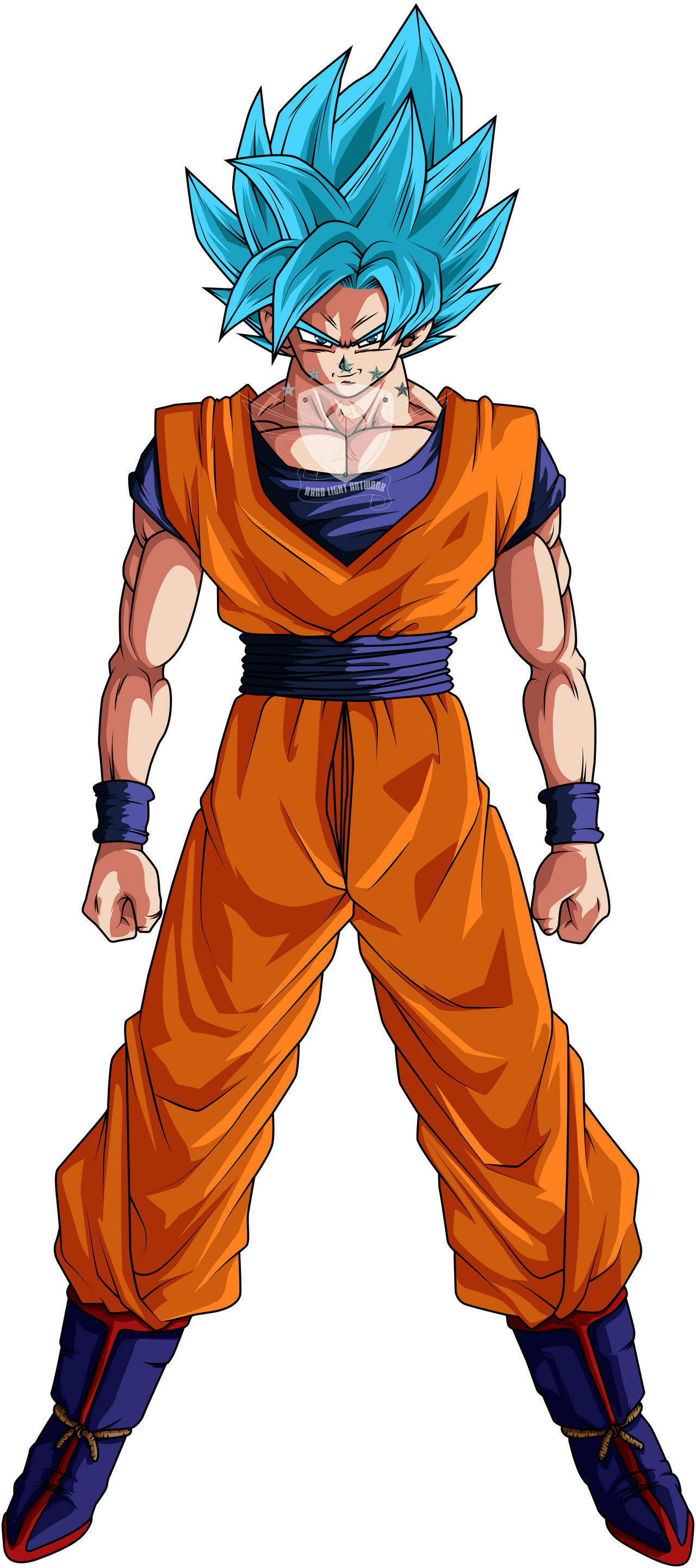 The Time of Goku - Super Saiyan Blue Goku by Hardmanart on DeviantArt