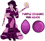 SUOC Fusion - Purple Dragon's Vein Agate