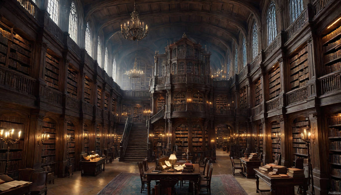 Gros Library Fun The Great Library by DomRandart on DeviantArt