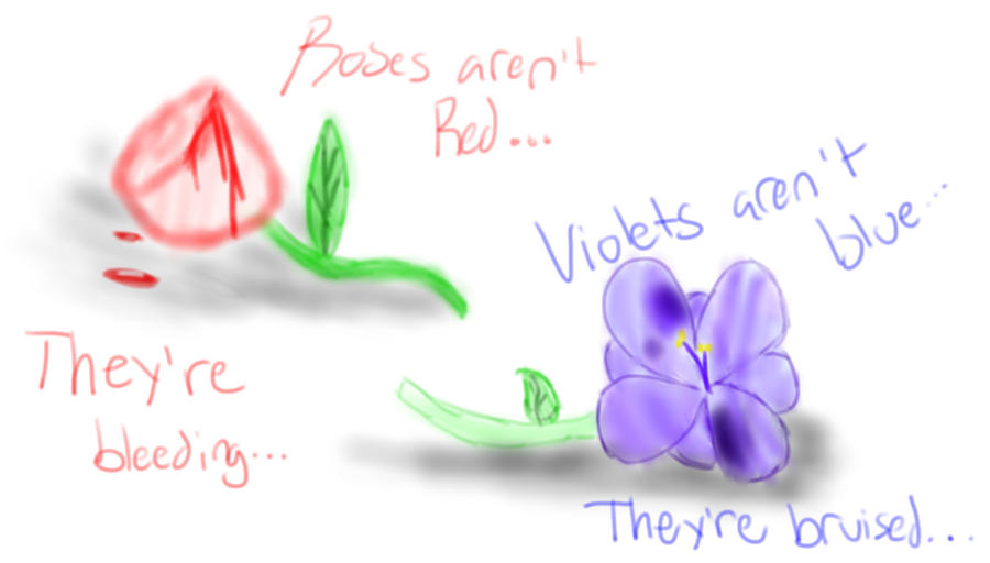 Roses Not Red .:Roses aren't Red, Violets aren't Blue:. by beaniethecat on DeviantArt