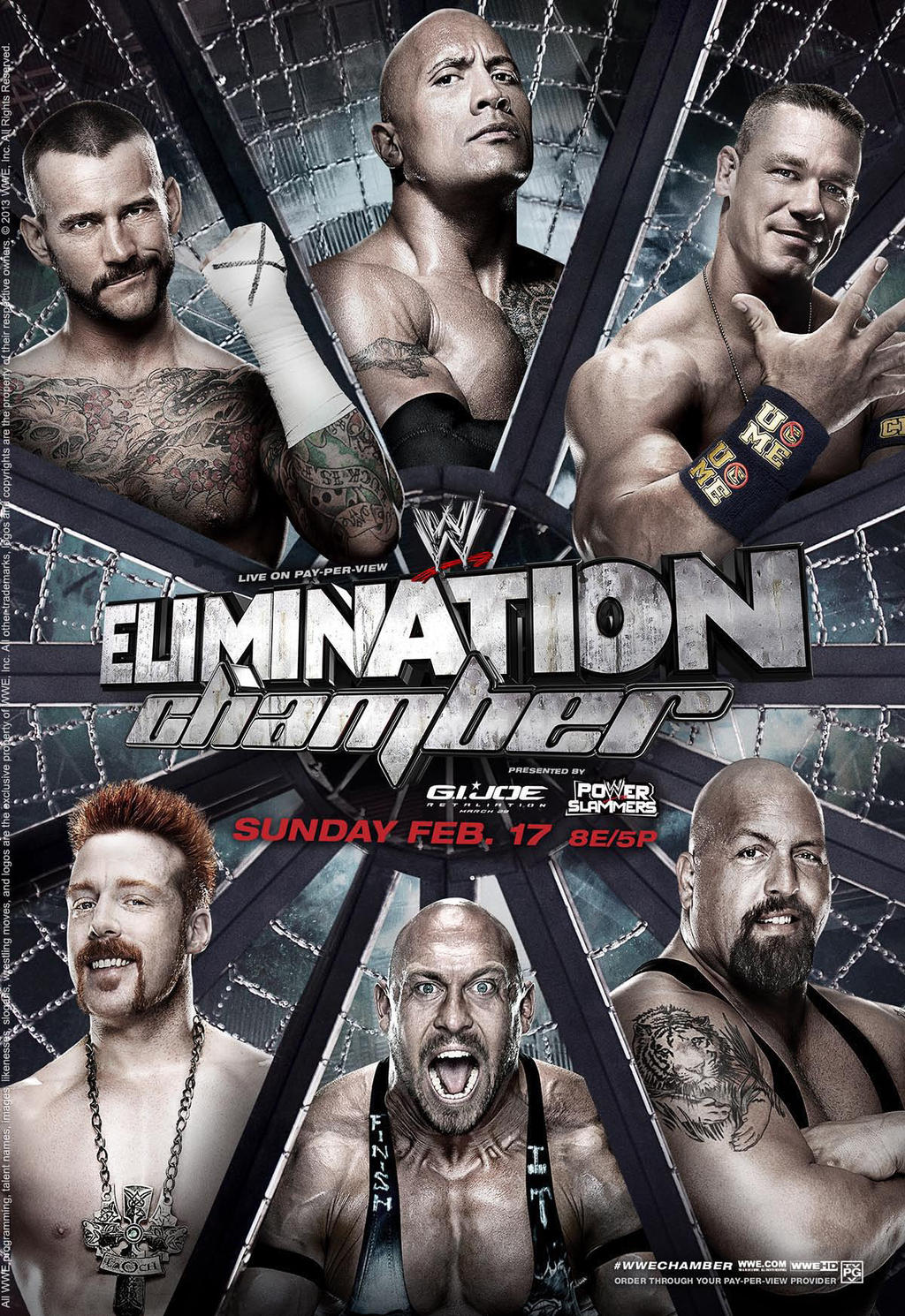 WWE Elimination Chamber 2013 Official Poster by windows8osx on DeviantArt