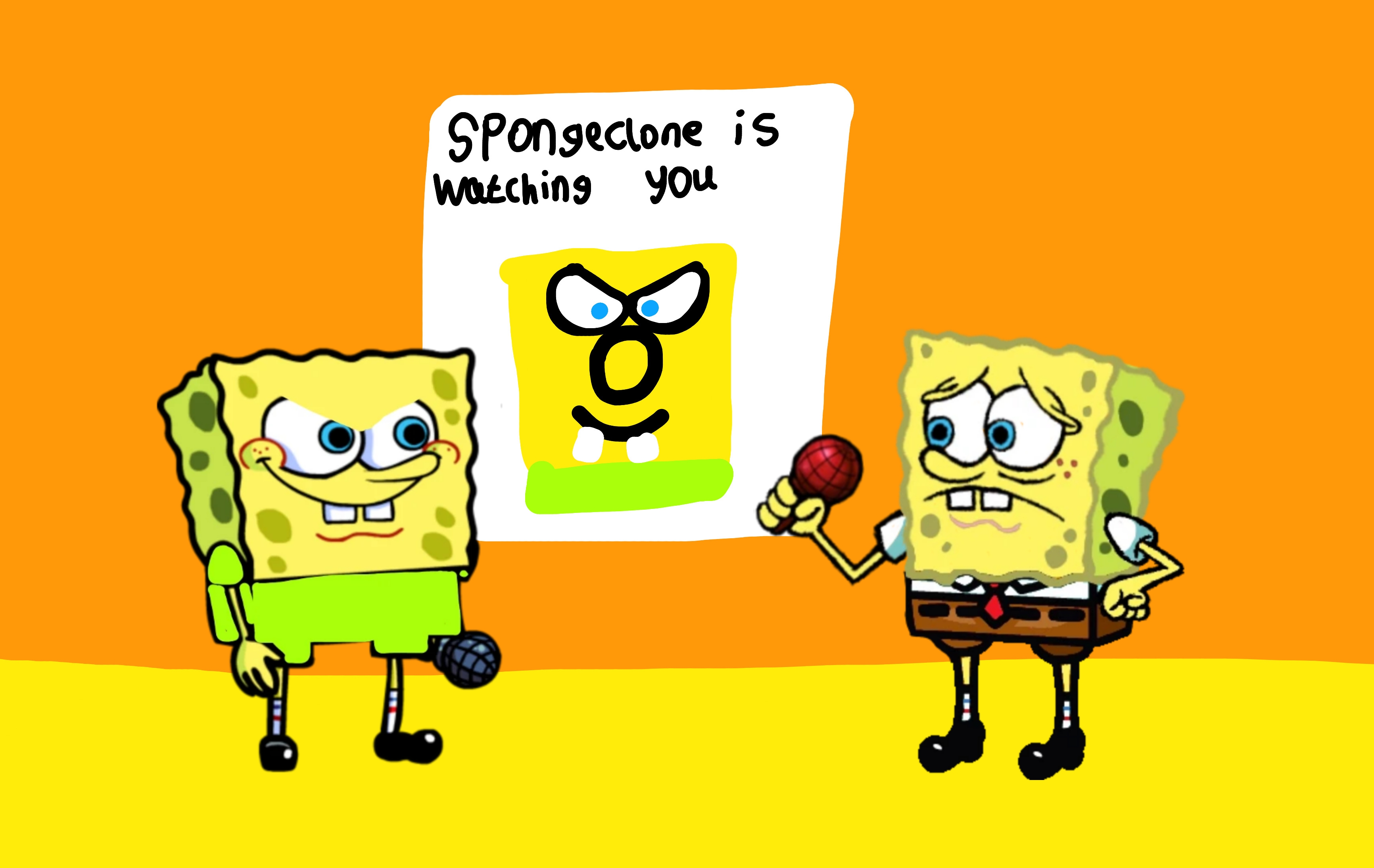 Fnf Concepts:Spongebob Squarepants Vs. SpongeClone by marialuiza270810 ...