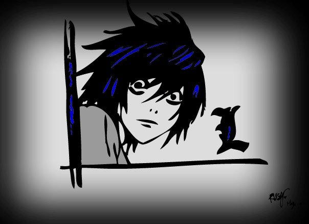 Deviantart La Note L-death note by RISSY28 on DeviantArt