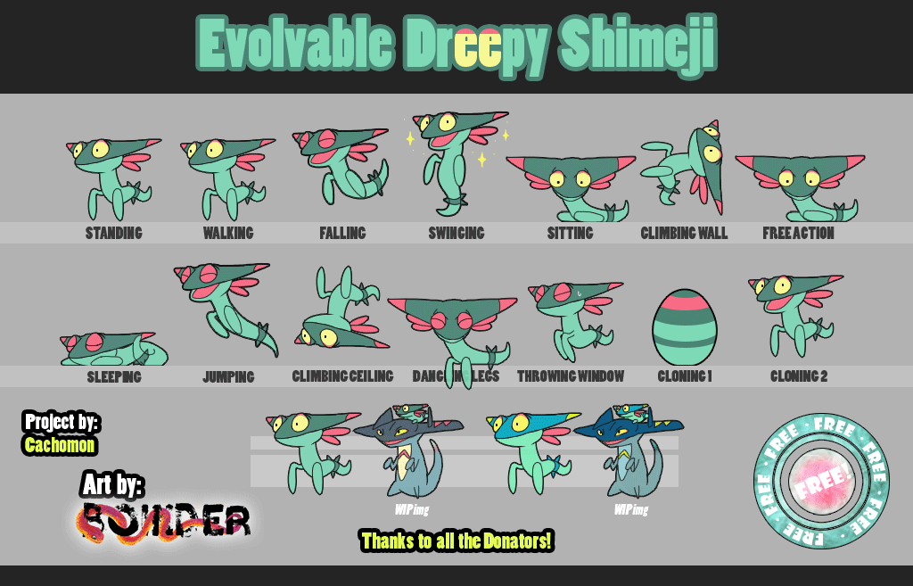 Evolvable Dreepy Shimeji [D/L] [+shiny]