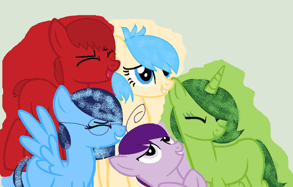 Mlp Socializing Mlp Inside Out: GROUP HUG TIME! by SunriseAndBlueFlight on DeviantArt