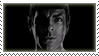 Spock bw stamp by TrekkyStamps