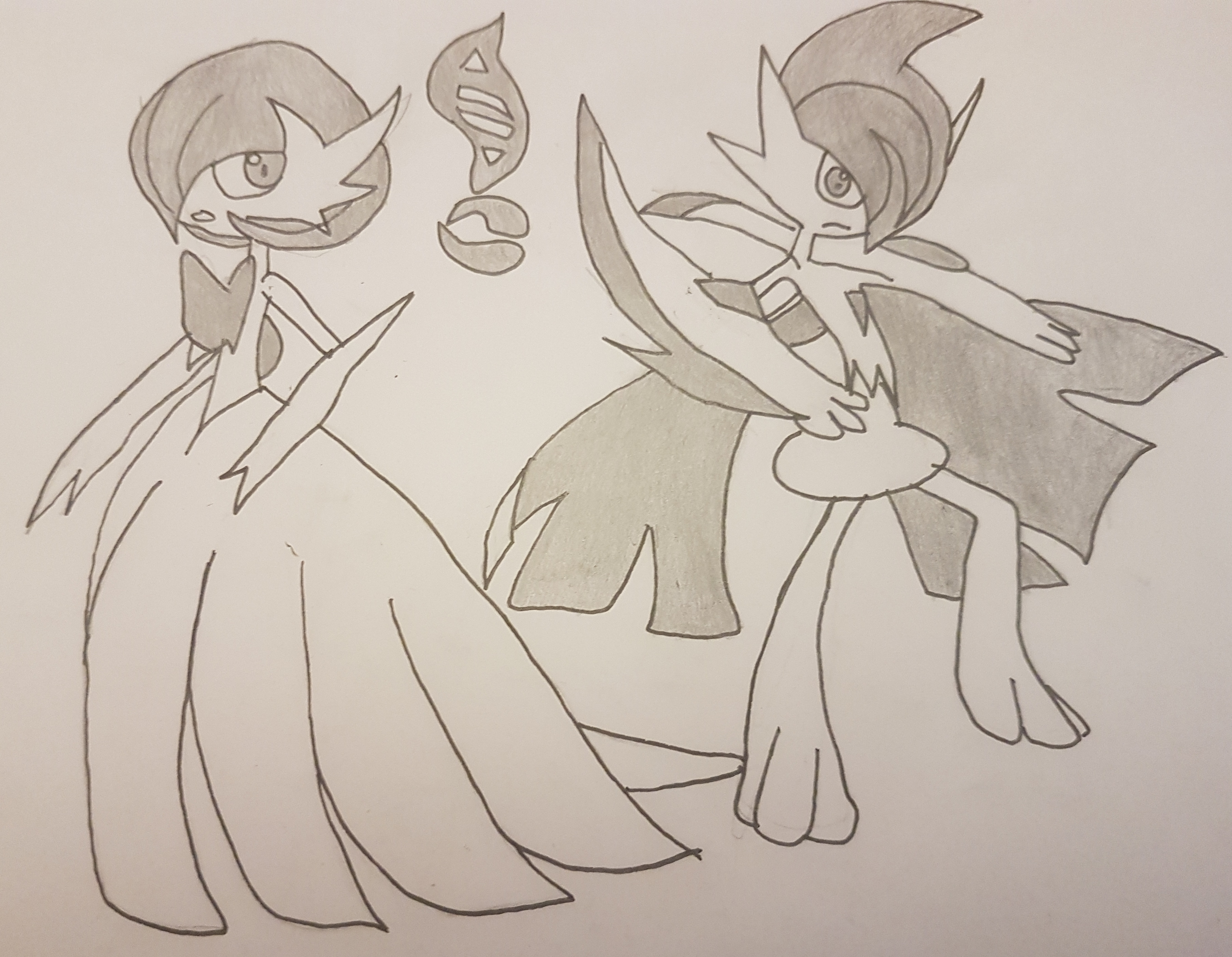 gardevoir (pokemon) drawn by shakemata