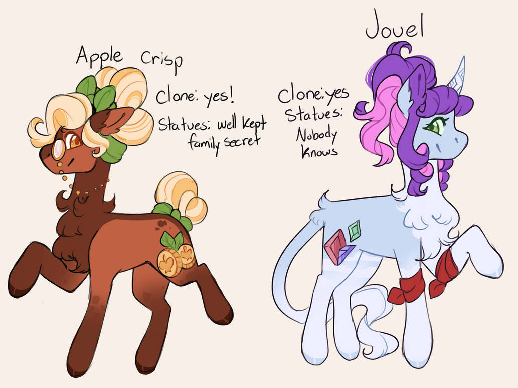 Mlp Combow combo Mlp AU! - Apple crisp and Jouel by ghostunes on DeviantArt