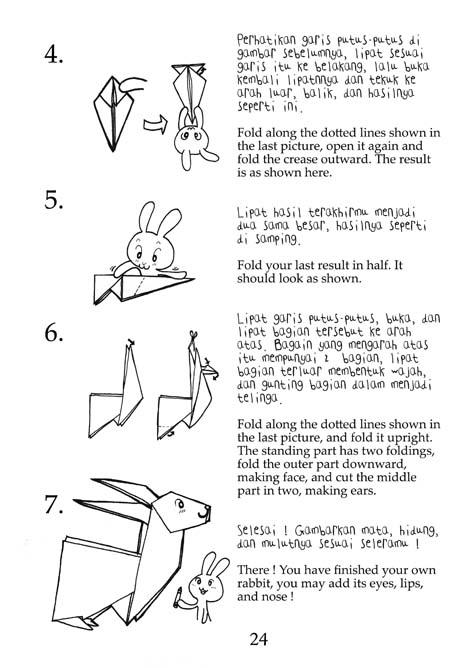 Folded Rabbit How to fold a rabbit 2 by babalisme on DeviantArt