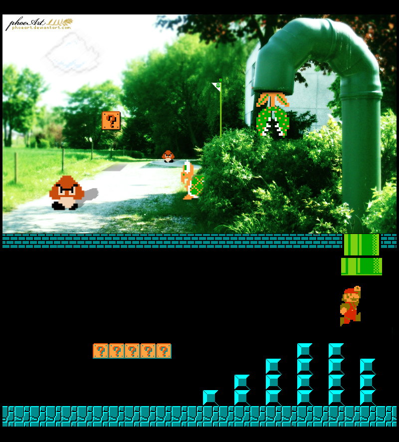 Super Mario - Parallel Worlds by phoeArt on DeviantArt
