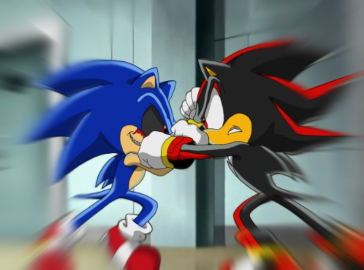 Sonic X - Sonic vs Shadow by 64smashmaster3ds on DeviantArt