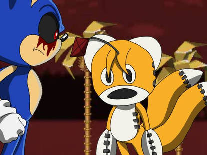 Tails with Tails doll and Sonic.exe by DukeTheFox -- Fur Affinity [dot] net