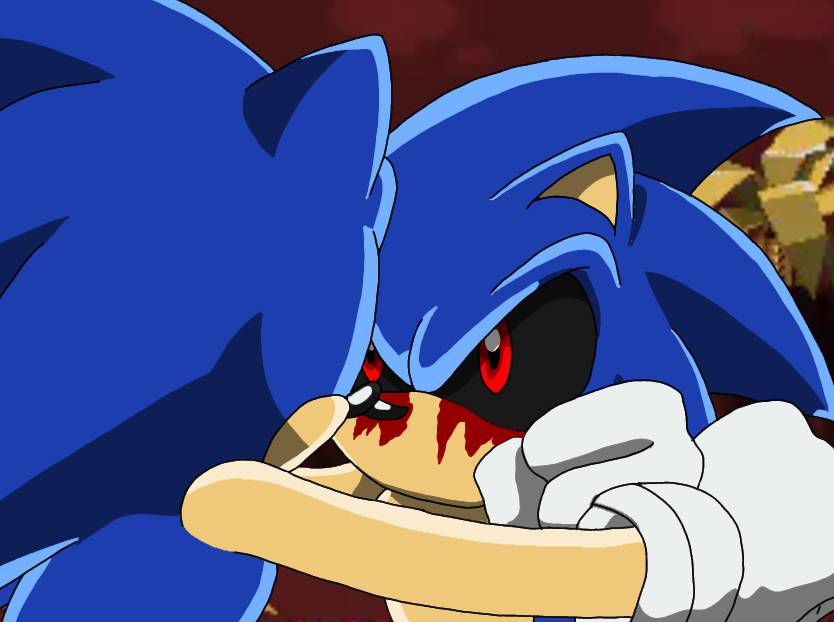 Sonic Vs Sonic.EXE by EXEExetior on DeviantArt