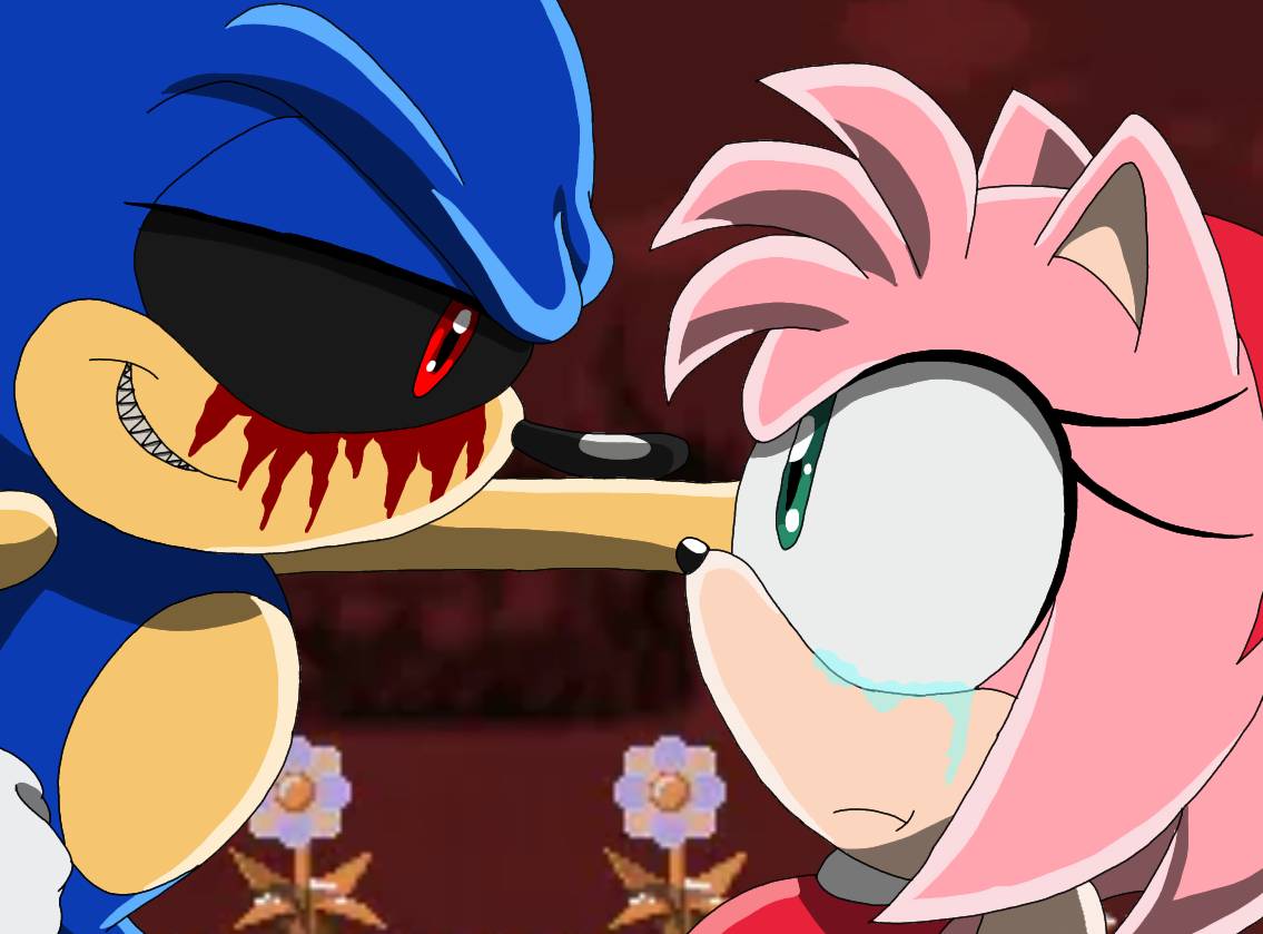 Sonic.EXE taking Amy's soul by AuroraRose45 on DeviantArt