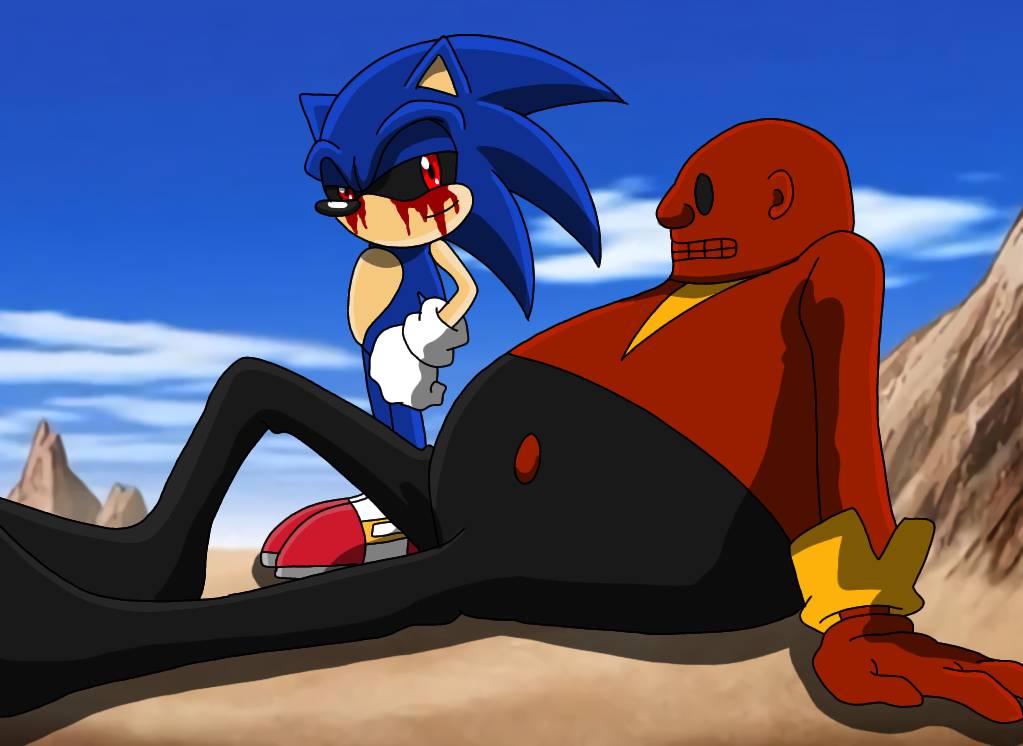 Starved Eggman negotiating with Sonic.exe by EXEExetior on DeviantArt