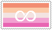 Autism Infinity Lesbian Stamp