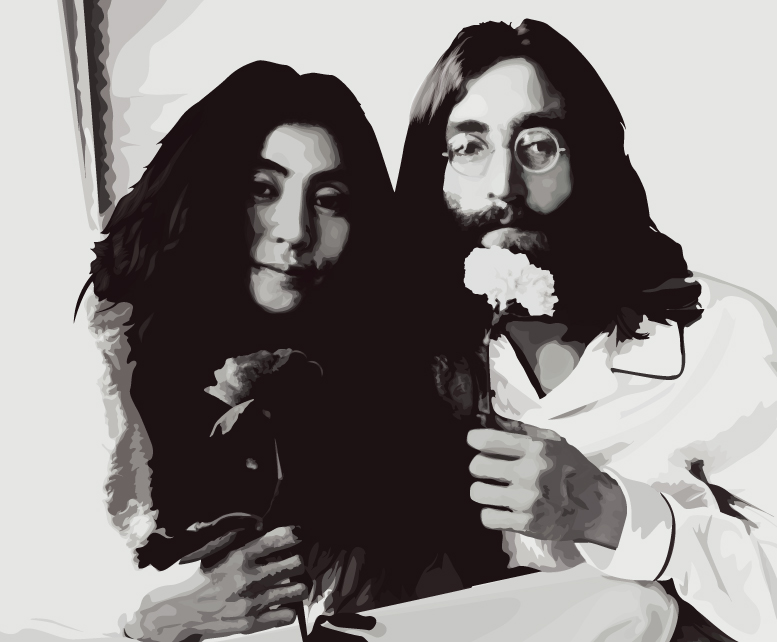 John and Yoko vector