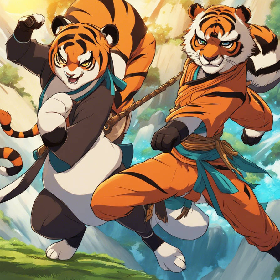 Kung Fu Tiger Panda Twins