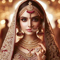 Indian Bride  Clos up