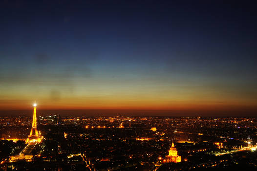 Paris Sunset, Paris By Night