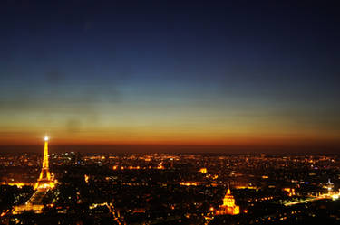 Paris Sunset, Paris By Night