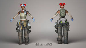 Rampart Apex Legends 3d Model Fbx By Rikbiswas742 On Deviantart