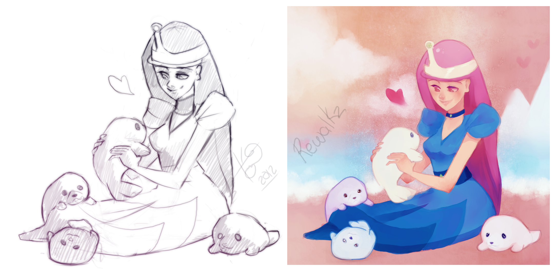 PrincessBubbleGum with Seals...CollabWithRewalkz