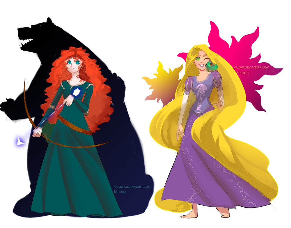 Merida and Rapunzel