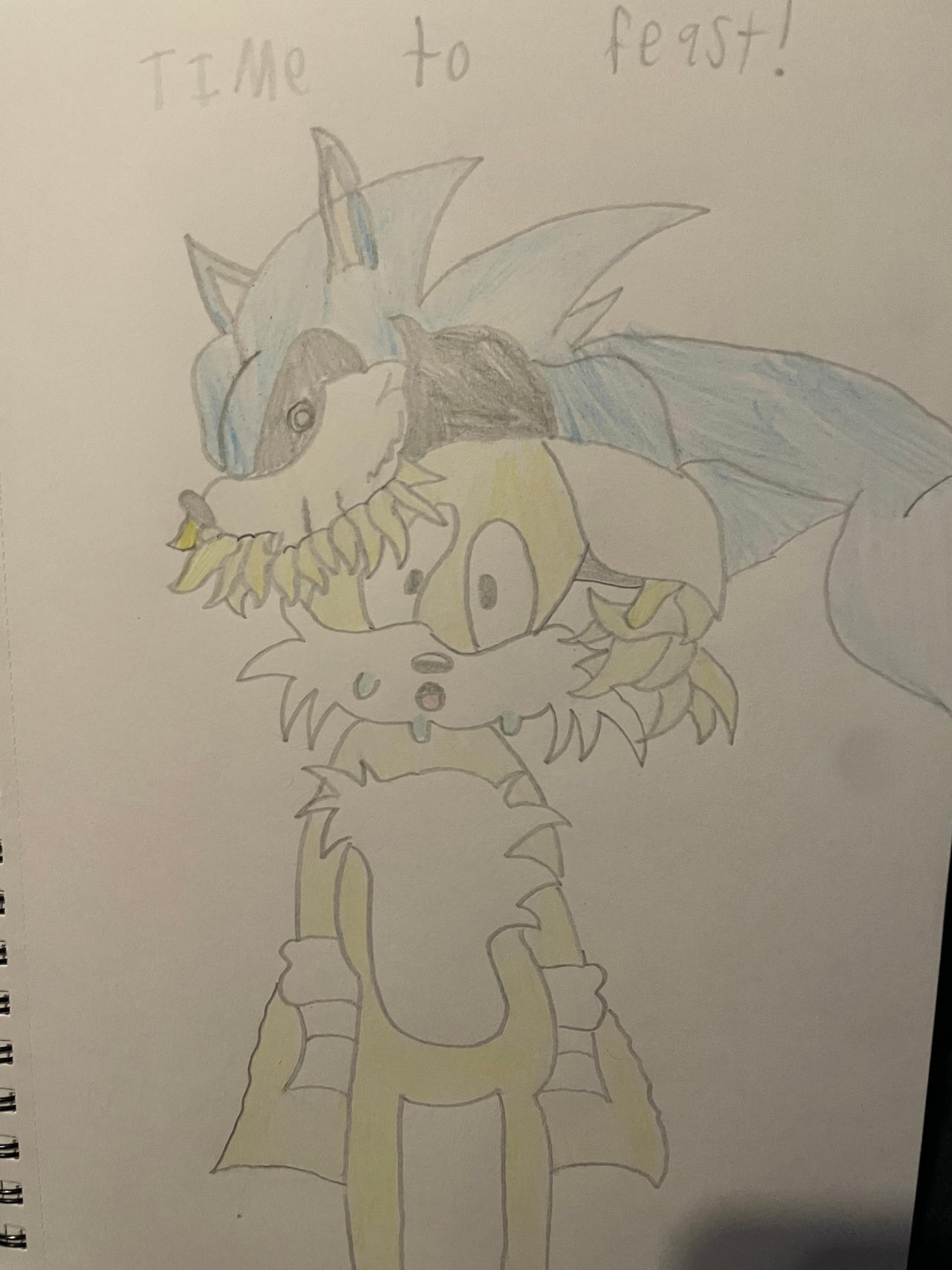 Sonic the werehog eating tails by Chriscott92 on DeviantArt