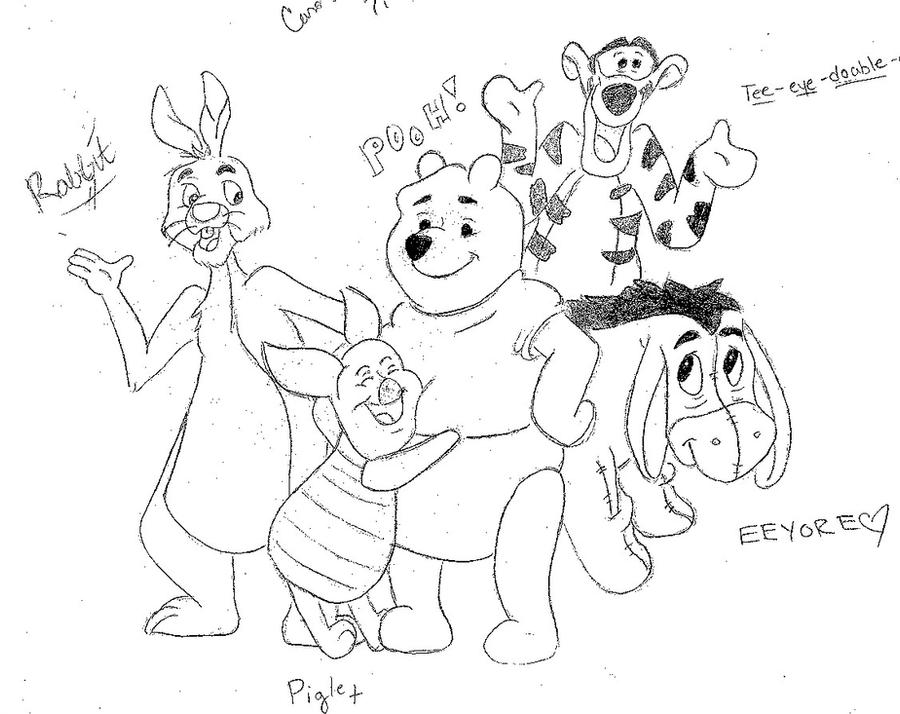Winnie the Pooh and Friends by nothing-but-a-dream on DeviantArt
