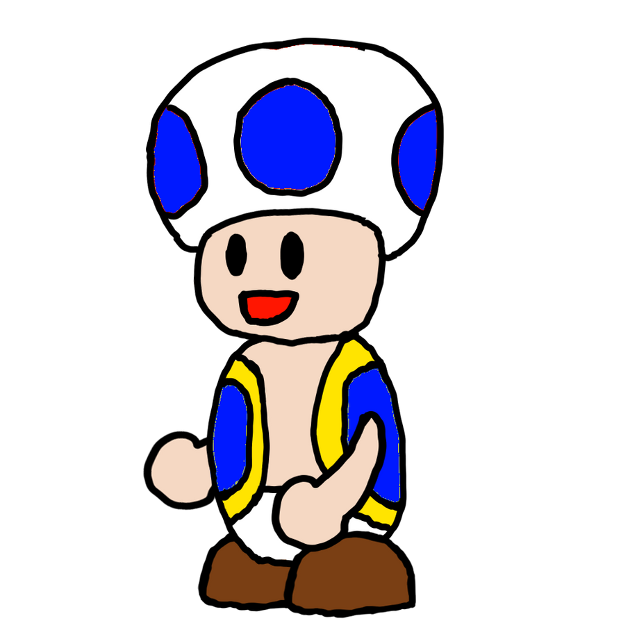 Blue Toad by PaperMarioProduction on DeviantArt