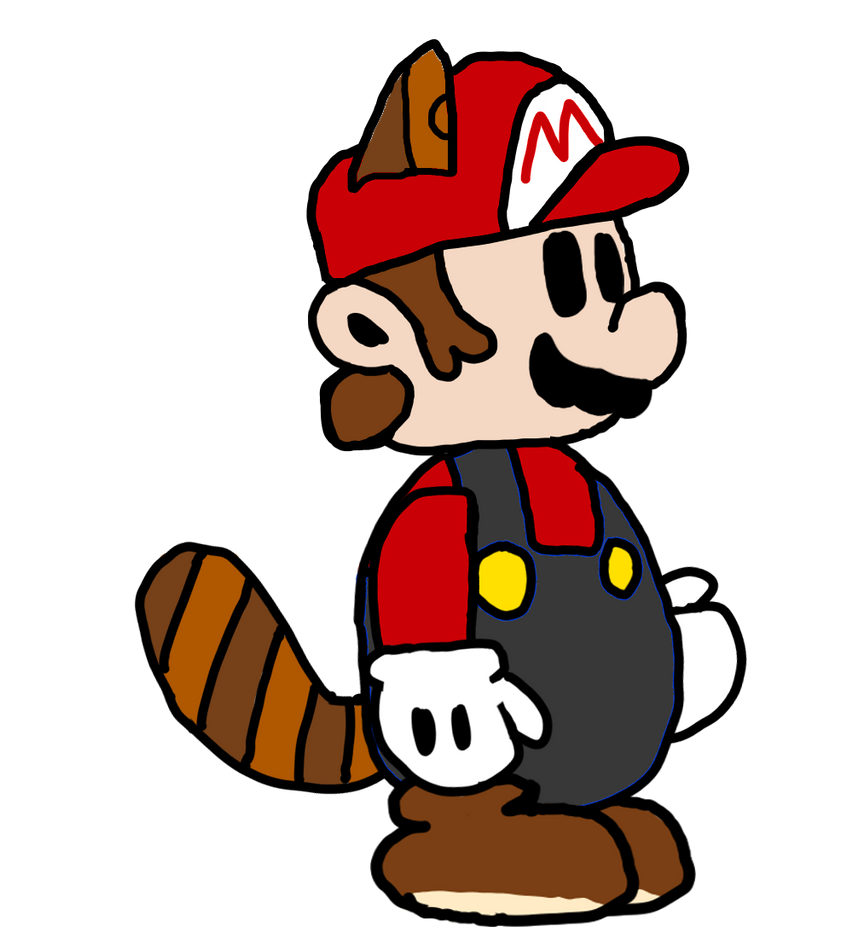 Mari Racoon Raccoon Mario v2 by PaperMarioProduction on DeviantArt