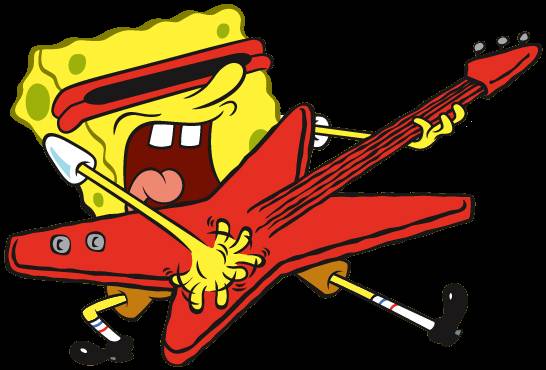 SpongeBob is playing guitar. by arielmaule300 on DeviantArt