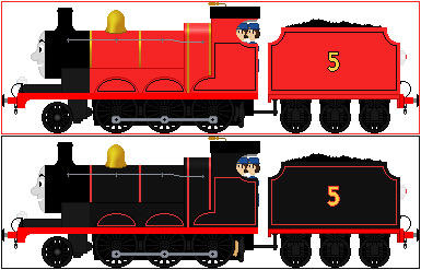 James The Red Engine (My Headcanon) by Cheche1211 on DeviantArt