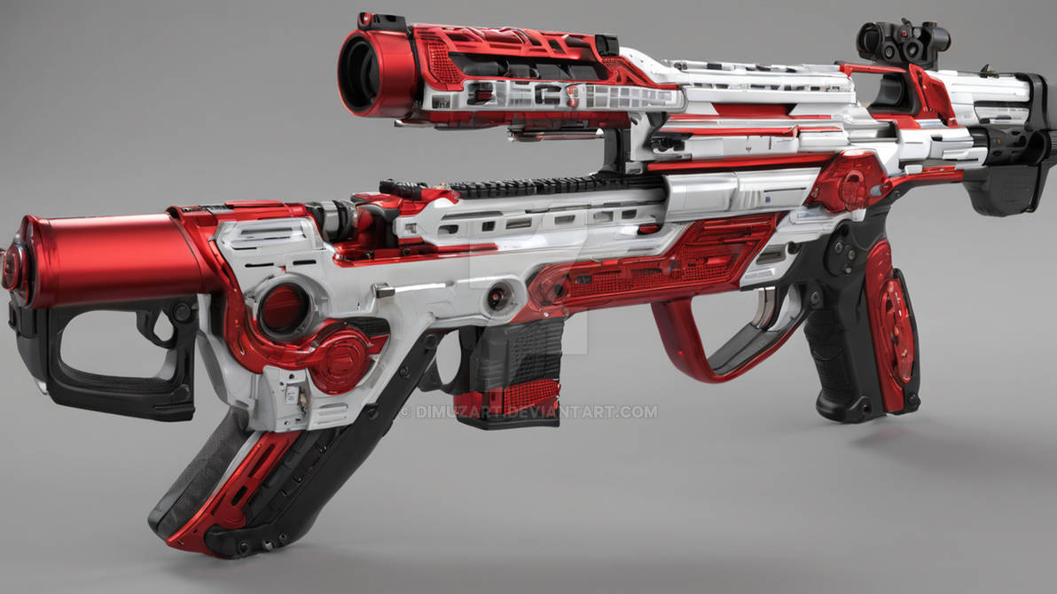 game art design A firearm and weapon with exploded by gteengarden on ...