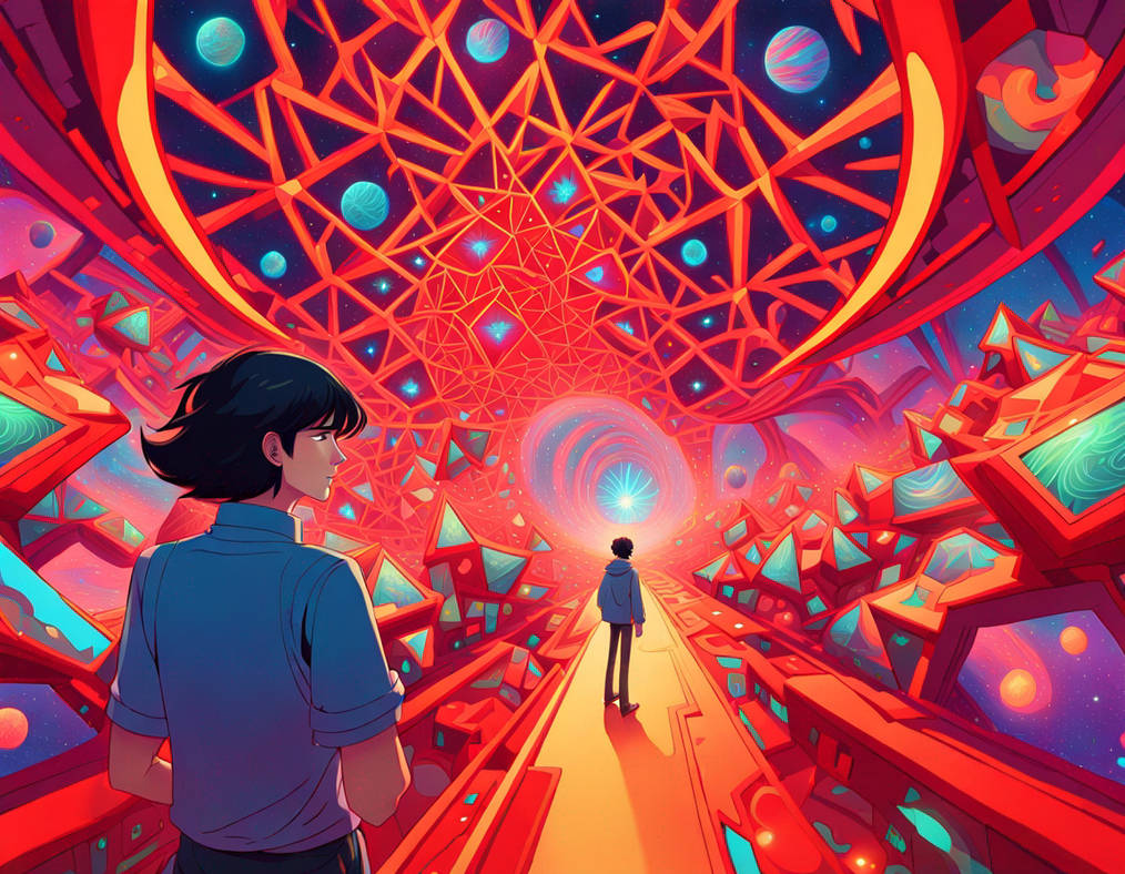 A ((( fractalized tetration metaverse pattern))), by DimUzArt on DeviantArt