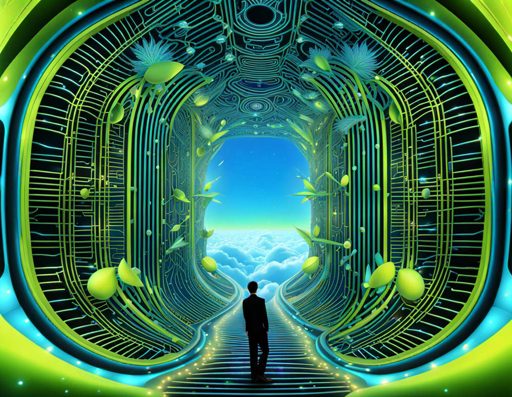 A ((( fractalized tetration metaverse pattern))), by DimUzArt on DeviantArt