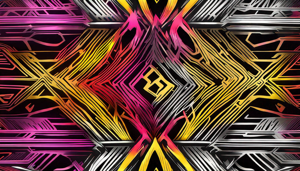 Design an ornate (((interwoven cyborg pattern))), by DimUzArt on DeviantArt