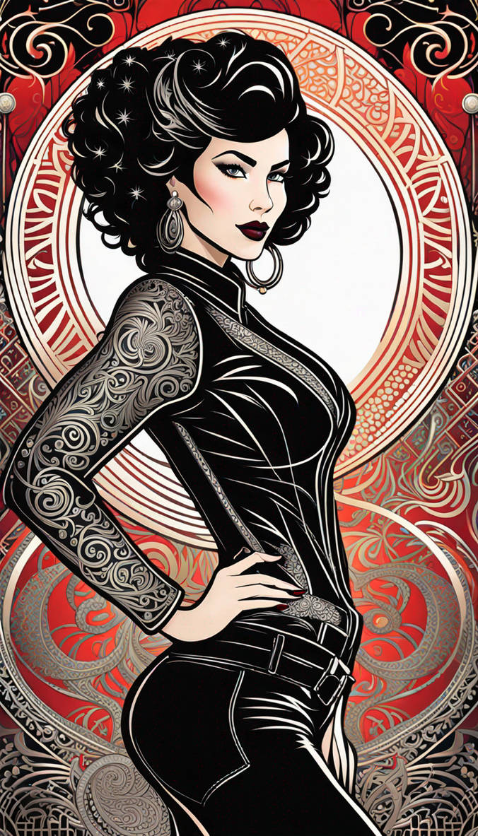 Visualize a beautifully drawn (((Matrix full body by DimUzArt on DeviantArt