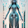Futuristic, digital-tribal, numbers-altar schemati