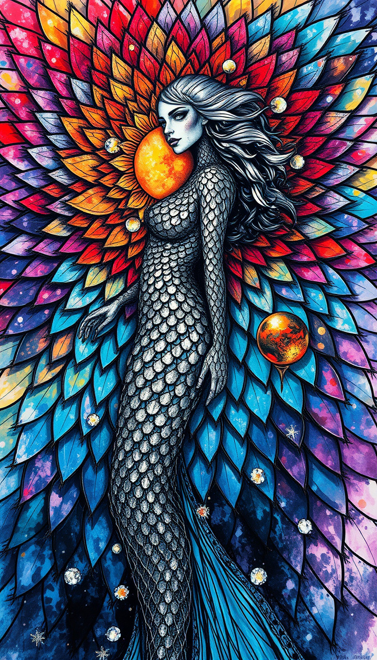 ((full Body Female Figure Abyssal View)) Of An Int