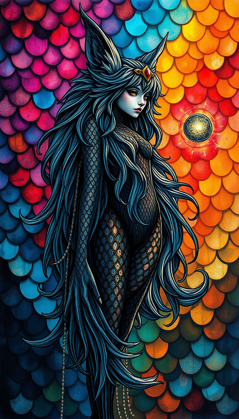 ((full Body Female Figure Abyssal View)) Of An Int