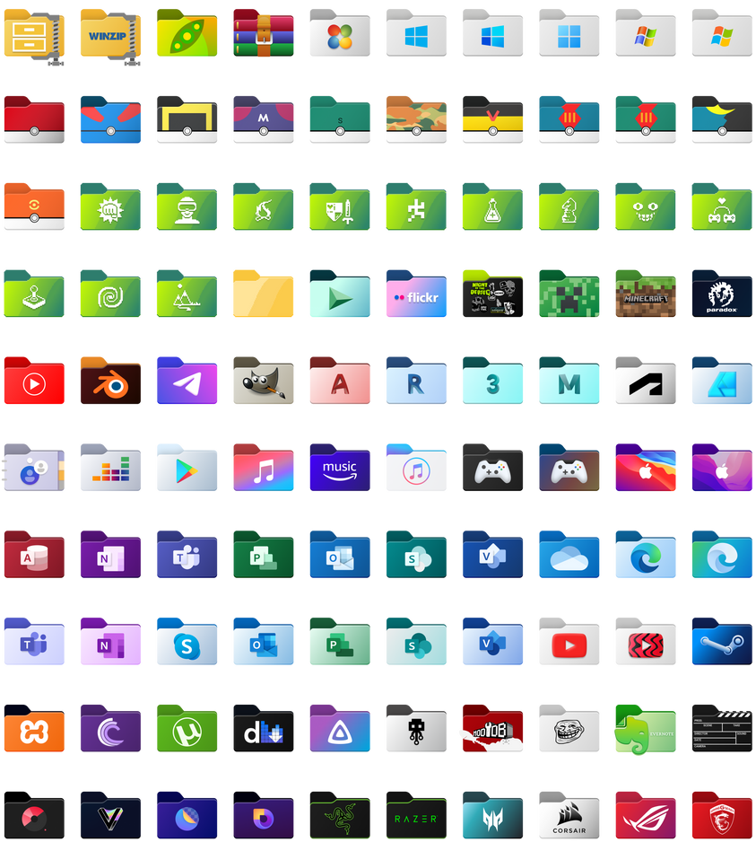 Folder11 Custom Folder Icons For Windows 11 4 By Jangoetama On