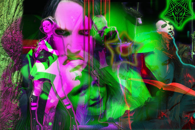 marilyn manson collage